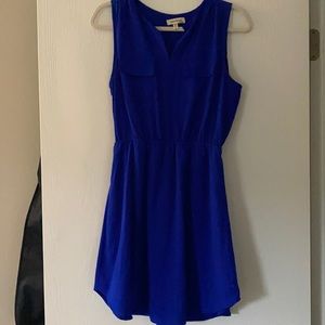 Blue chiffon dress